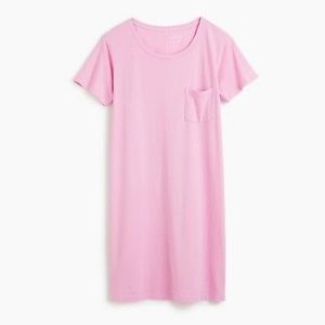 J crew pink garment dyed t shirt dress